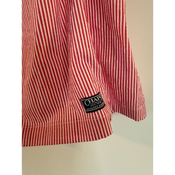 Men's Chaps Swimwear Red/White Seersucker Preppy Sz 2XL - Picture 3 of 5